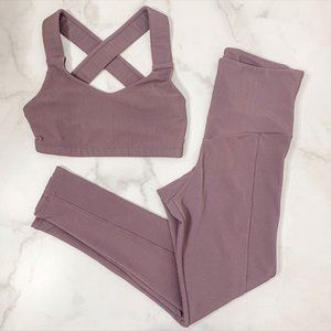 Onzie Mauve Leggings and Top Set